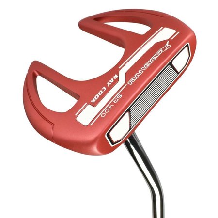 RAY COOK Ray Cook Golf 11RAYSR400LMRHREGST35R01 35 in. Silver Ray SR400 Putter Limited Edition; Red 11RAYSR400LMRHREGST35R01